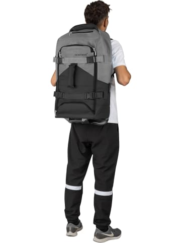 normani Reisetasche mit Rucksackfunktion 60 Liter Melano in Schwarz/Grau