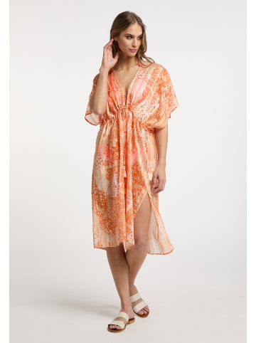 IZIA Kimono in Orange Weiss