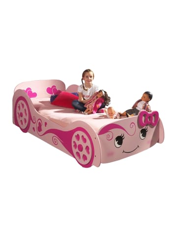 58 aufm Kessel AUTOBETT Kalotina 213x68x101 aus MDF in Rosa