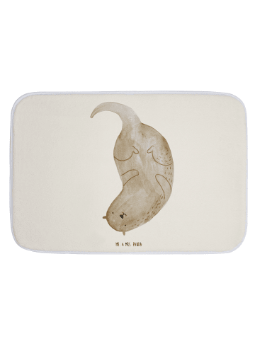 Mr. & Mrs. Panda duschmatte Otter Kopfüber ohne Spruch in Weiß