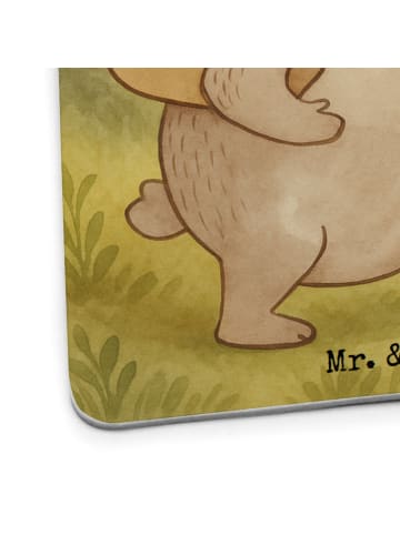 Mr. & Mrs. Panda Tischuntersetzer Papa Bär Design mit Spruch in Weiß