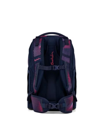 Satch Schulrucksack Seismic Pink in dunkelblau