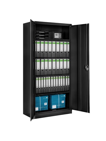 tectake Werkzeugschrank aus pulverbeschichtetem Stahl, 180 x 80 x 40 cm