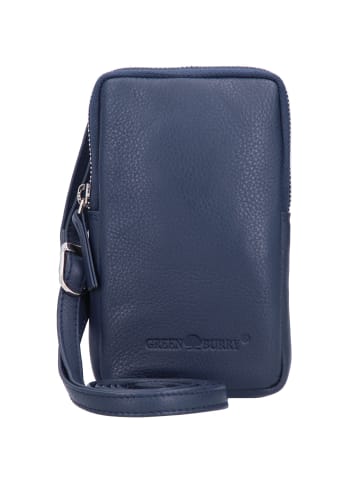 Greenburry Nappa Handytasche Leder 10,5 cm in blue