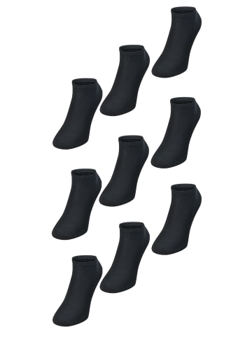 Jako Socken 9er-Set - Bequeme Füßlinge mit Komfortbund in Schwarz-2