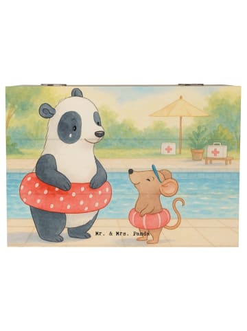Mr. & Mrs. Panda Aufbewahrungsbox Otter Schwimmen Design ohne Sp... in Weiß