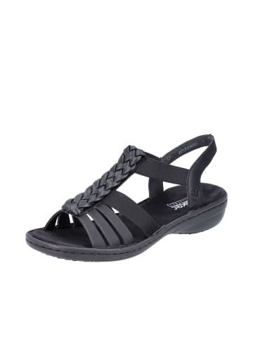 rieker Outdoorsandalen in schwarz/black