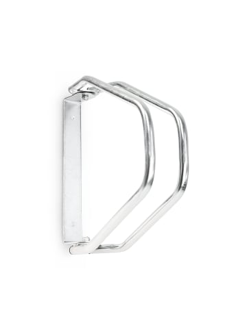 relaxdays 2 x Fahrradständer in Silber - (B)9 x (H)32,5 x (T)28,5 cm