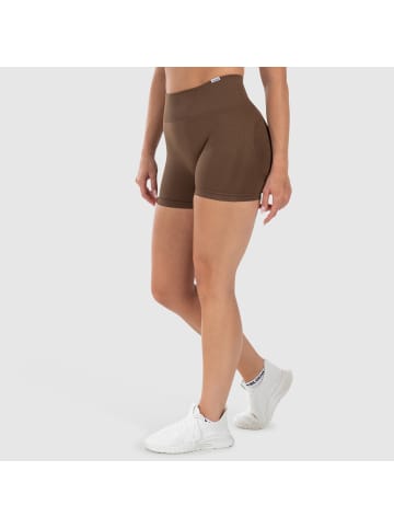 SMILODOX Shorts Kalea Seamless Scrunch in Braun