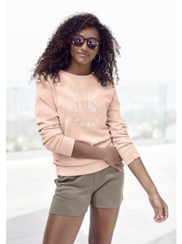 H.I.S Sweatshirt in salmon