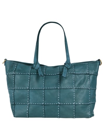 Samantha Look Shopper echt Leder in blau