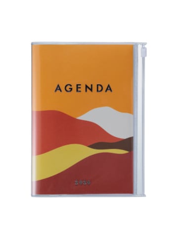 Marks Europe Kalender - MARK'S 2025/26 Taschenkalender, B6 Mountain, Orange