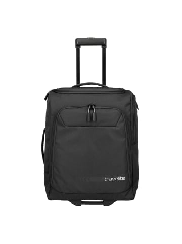 travelite Kick Off 2 Rollen Kabinentrolley 55 cm in schwarz