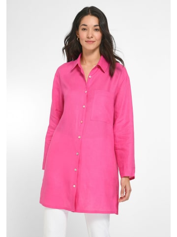 PETER HAHN Longbluse Linen in PINK