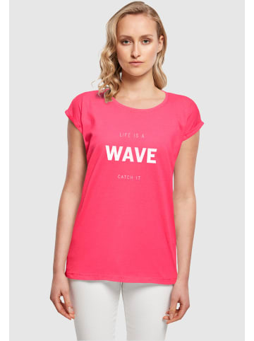 Merchcode Merchcode T-Shirts in hibiskus pink