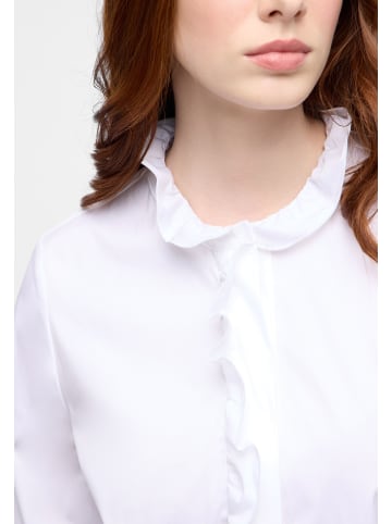 Eterna Bluse Popeline Langarm in Weiß
