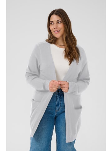 KAFFE curve Strickjacke KCalianna Regular fit in Grey Melange