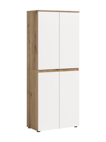 ebuy24 Kleiderschrank Scarpa Weiß 70 x 37 cm