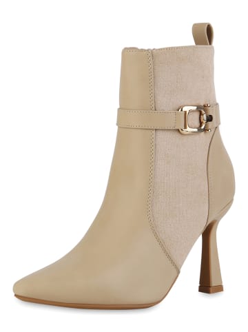 VAN HILL Klassische Stiefeletten Elizabeth in Beige