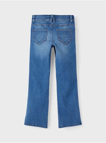 name it Mädchen Straight Leg Jeans Denim Hose NKFPOLLY in Grau