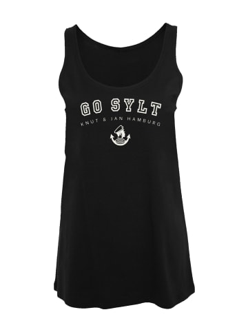 F4NT4STIC Ladies Tanktop Go Sylt Knut & Jan Hamburg in schwarz