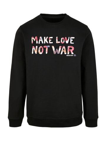 F4NT4STIC Sweatshirt Woodstock Music Festival Peace Make Love Not War in schwarz