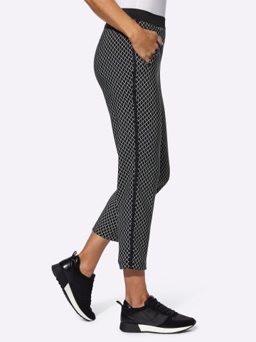 Sieh an! Bengalinhose in schwarz-weiß-bedruckt