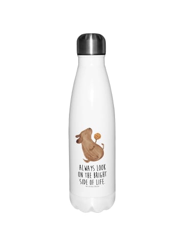 Mr. & Mrs. Panda Thermosflasche Hund Keks mit Spruch in Weiß