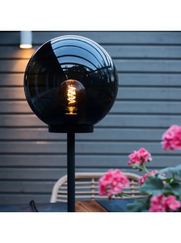 STAR Trading Outdoor-Tischlampe ,Orby', E27, Netzbetrieb, rauchgrau, 66cm, Ø 30cm
