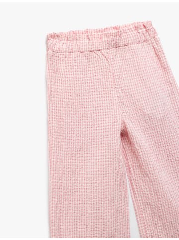 KOTON Hose in Rosa Karomuster
