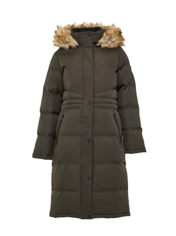 Threadbare Wintermantel in Khaki