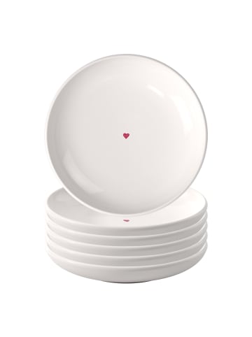 like. by Villeroy & Boch 6er Set Brotteller With Love ø 16 cm in weiß