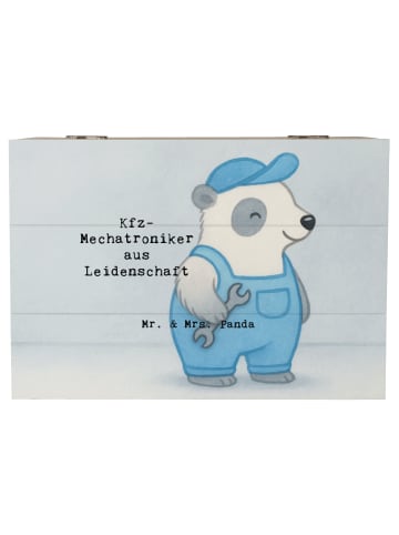 Mr. & Mrs. Panda Aufbewahrungsbox Kfz-Mechatroniker Leidenschaft... in Weiß
