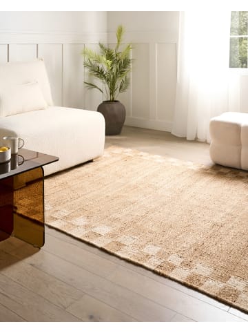 Beliani Kurzflor BEED in Beige - (W) 160 x (L) 230 cm