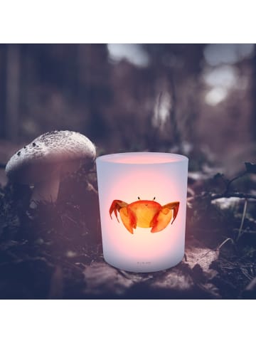 Mr. & Mrs. Panda Kerzenhalter Sternzeichen Krebs ohne Spruch in Transparent