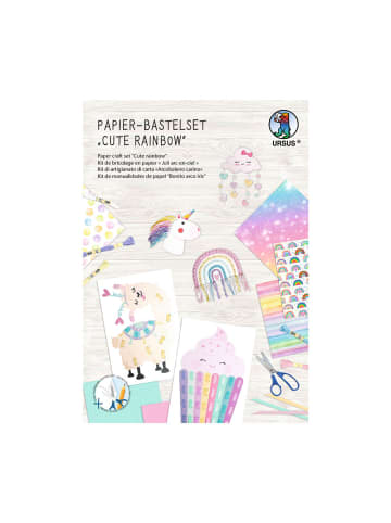 URSUS Papier Bastelset Cute rainbow - ab 5 Jahren