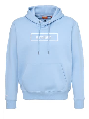 smiler. Kapuzensweatshirt Happy. in hellblau