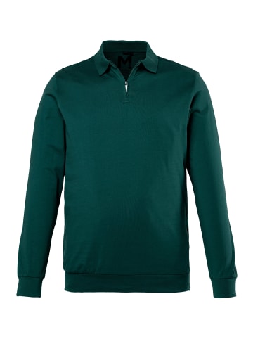 Men Plus Poloshirt in tannengrün