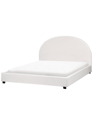 Beliani Doppelbett VAUCLUSE in Weiß - (W) 174 x (H) 112 x (L) 214 cm