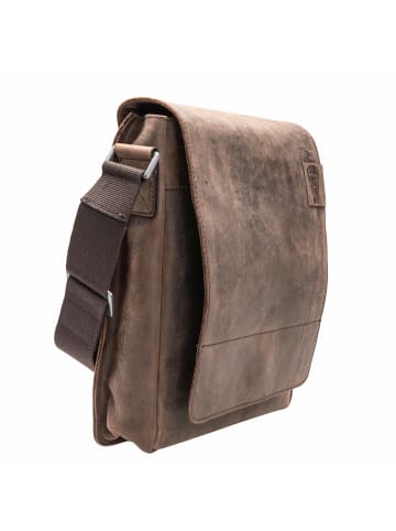 Strellson Schultertasche 'Richmond Jeremy in Dunkelbraun 30 x 31 x 8 cm'