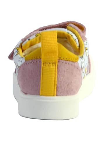 Clarks Bebe City Howdy T Sneaker aus Leder Rosa Kombi