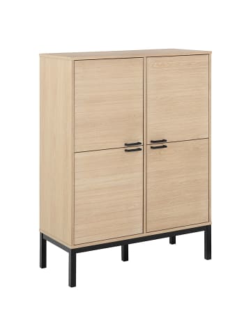 ebuy24 Vitrinenschrank Kensington Weiß 91 x 40 cm