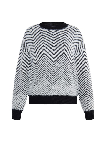 usha WHITE LABEL Pullover in Schwarz Weiss