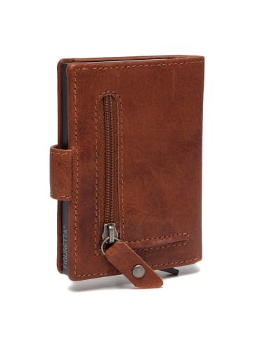 The Chesterfield Brand Prague Kreditkartenetui RFID Schutz Leder 7 cm in cognac
