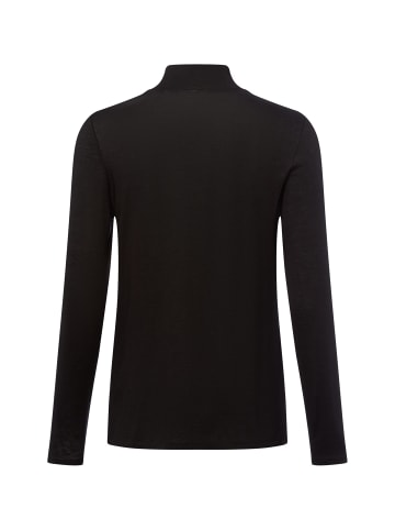 comma Langarmshirt in schwarz