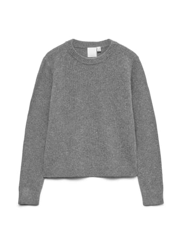 Vero Moda Strickpullover in Medium Grey Melange