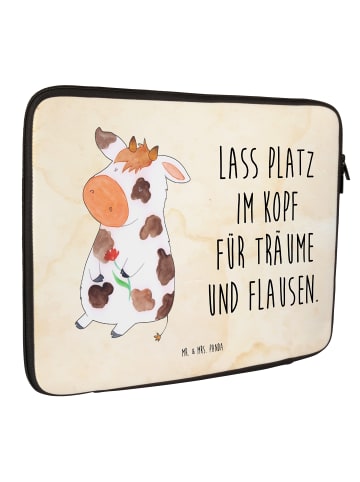 Mr. & Mrs. Panda Notebook Tasche Kuh mit Spruch in Vintage