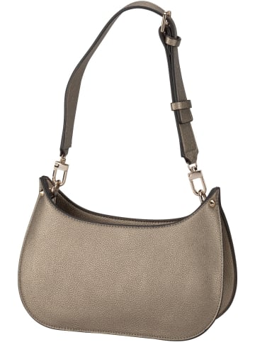 Guess Schultertasche Meridian Mini Top Zip Shoulder Bag in Pewter