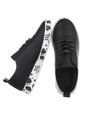 Ital-Design Freizeitschuh in Schwarz und Weiß