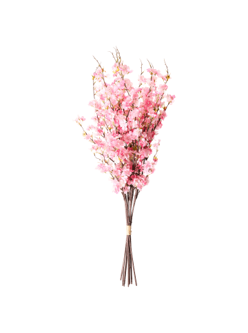 Beliani Künstlicher Blumenstrauß NEBRA in Rosa/Grün/Braun